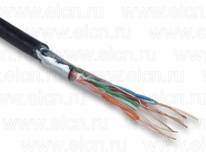 FTP-P-5e 2х2х24 AWG ELTROS  Cu Lux (BY) (в п/э) внешний